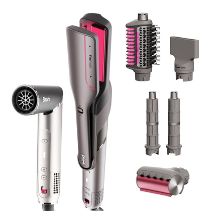 Shark FlexFusion Multi-Styler vue avant avec finition métallique