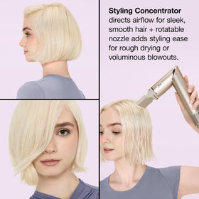 Shark FlexStyle en fonctionnement avec cheveux bouclés