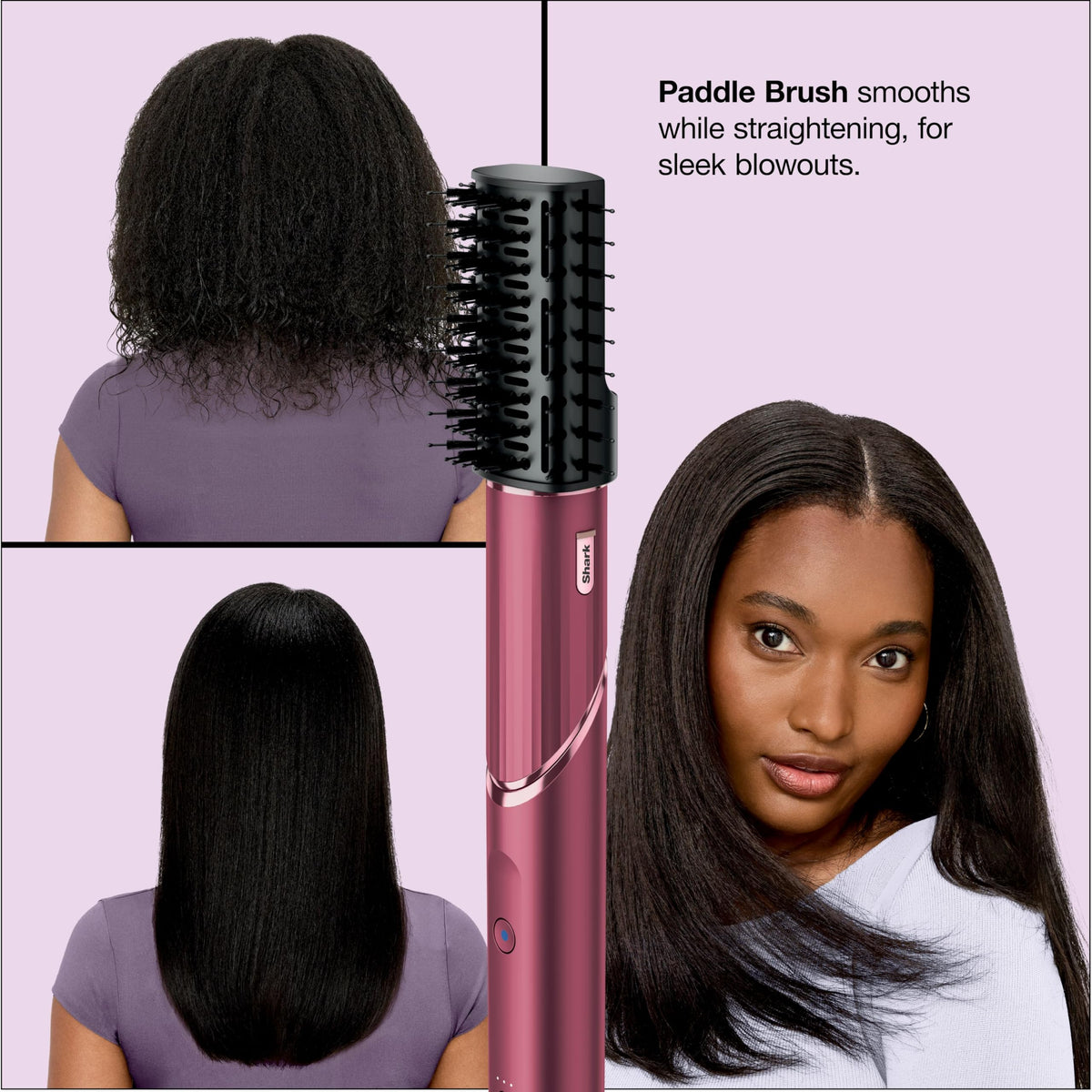 Shark FlexStyle en utilisation pour lisser les cheveux