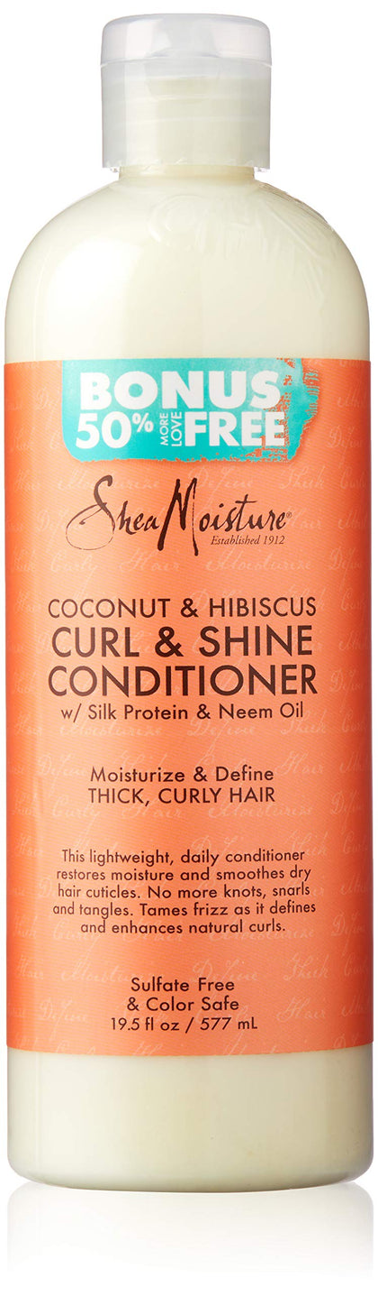 Shea Moisture Après-Shampooing Curl & Shine 572g vue de face