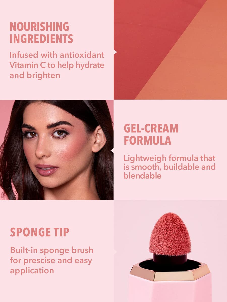 SHEGLAM Blush Liquide Color Bloom 50g en usage sur joues