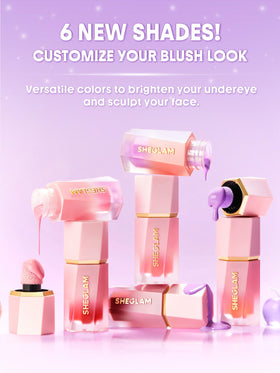SHEGLAM Blush Liquide Coral Glow 60g en usage