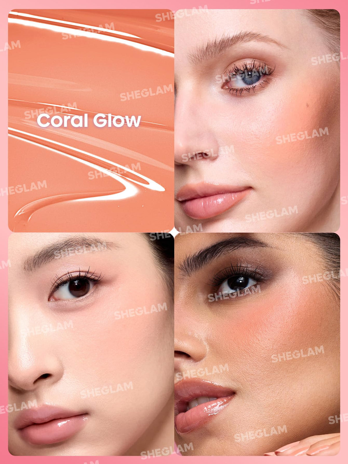 SHEGLAM Blush Liquide Coral Glow 60g packaging