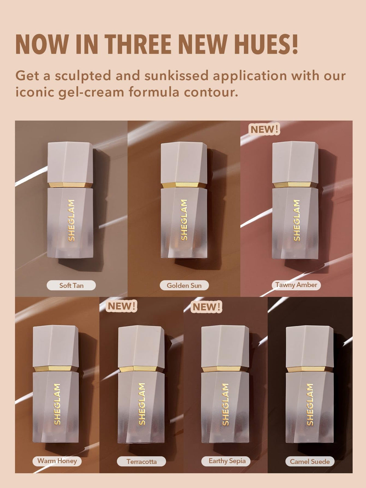 SHEGLAM Contour Liquide 01 Soft Tan stick en gros plan
