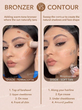 SHEGLAM Contour Liquide 01 Soft Tan stick ouvert avec échantillon