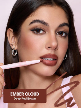 SHEGLAM Crayon à Lèvres Vegan Ember Cloud en main