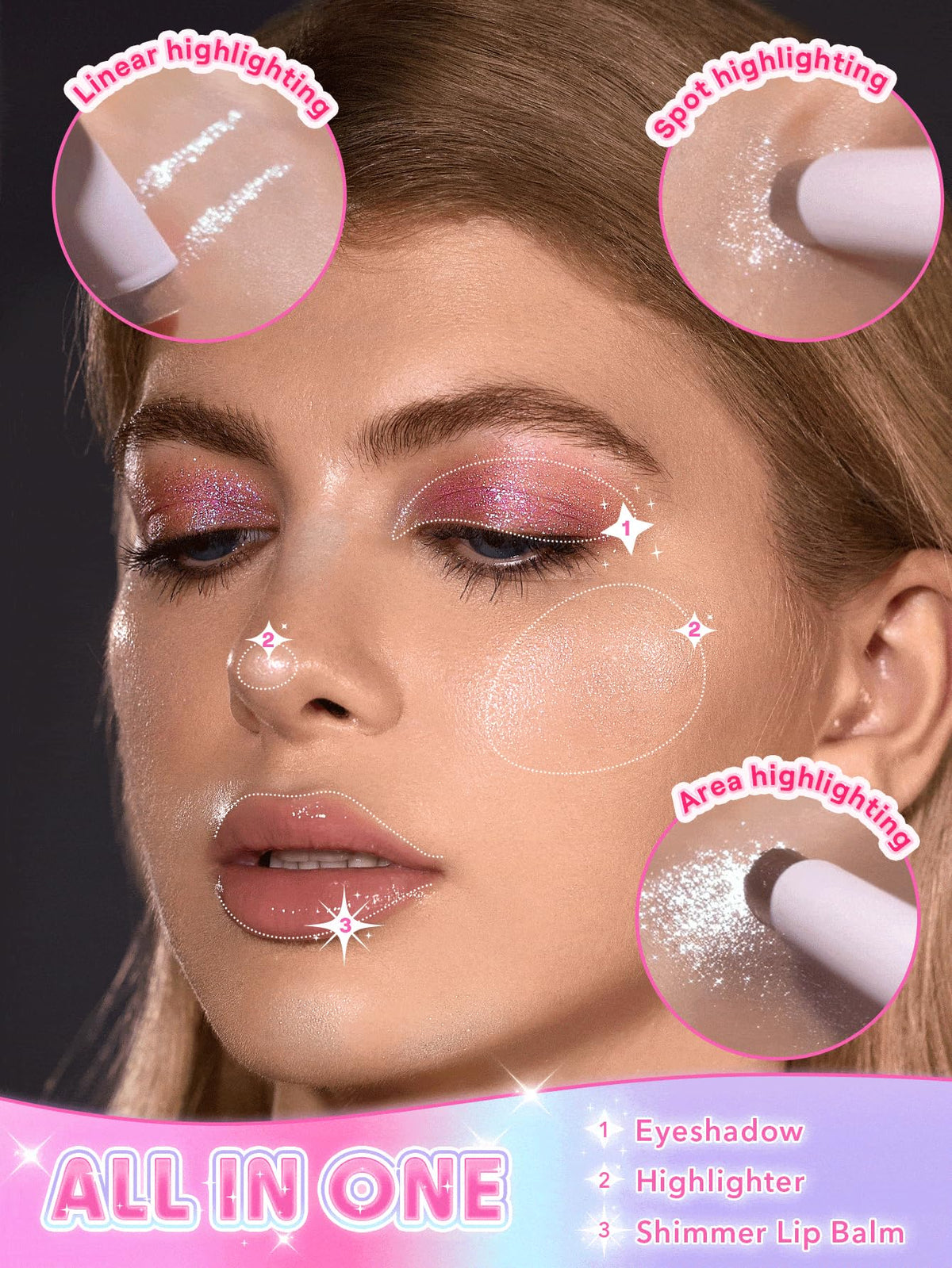 SHEGLAM Crayon Gelée Cristal Rose Gem 20g texture gelée