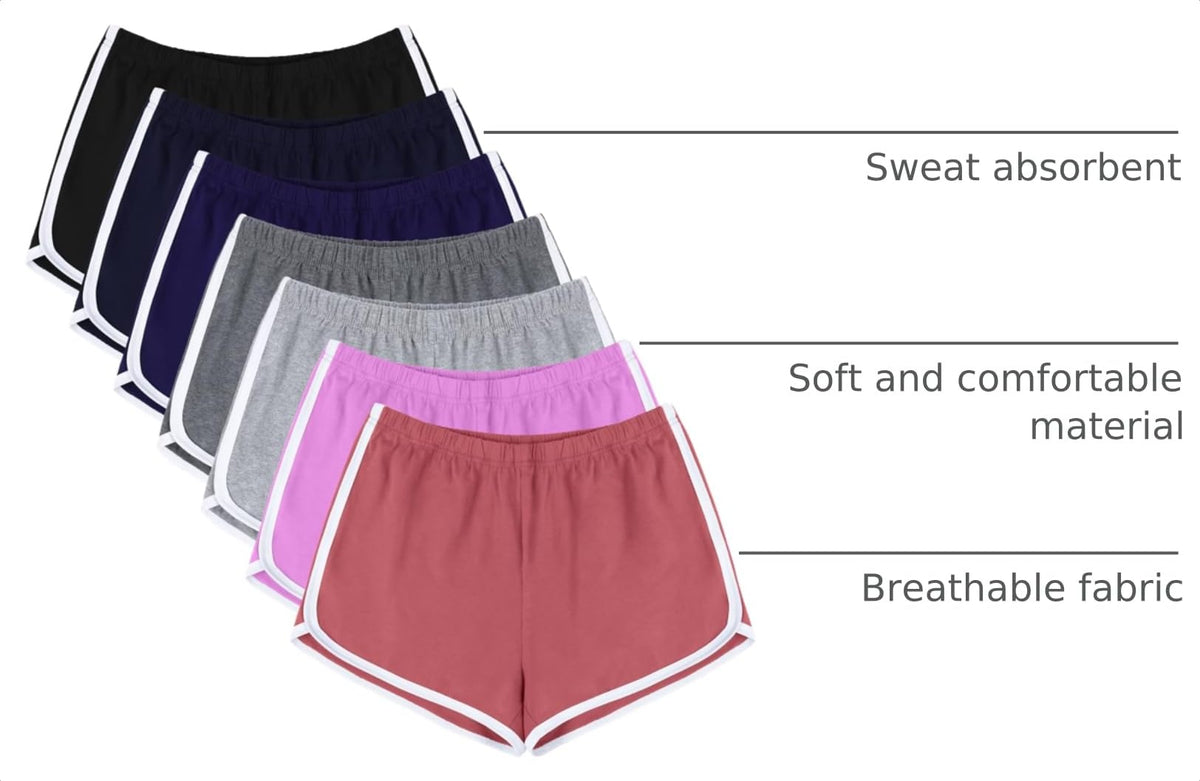 Shorts en coton URATOT, vue de dos avec différents coloris