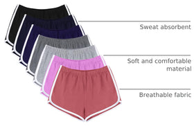 Shorts en coton URATOT, vue de dos avec différents coloris