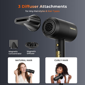 SHRATE Sèche-Cheveux Ionique 1800W sur une table