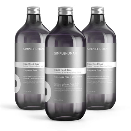 simplehuman Savon Liquide Mains Sans Parfum 3-Pack vue avant