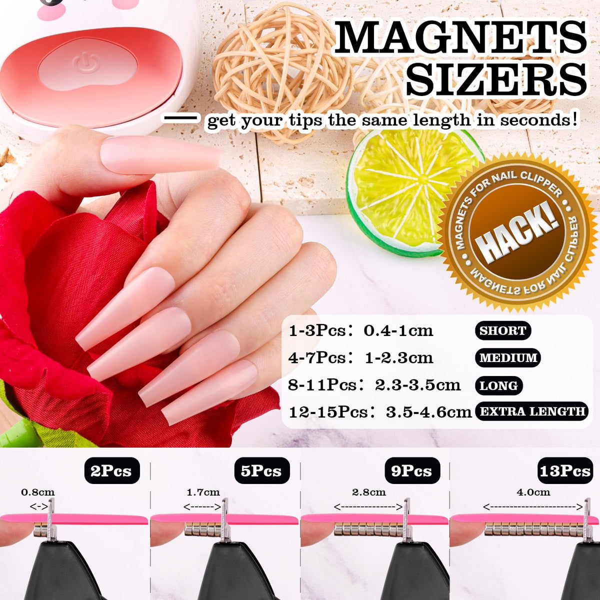Sizers magnétiques GA&EN pour ajustement de longueur
