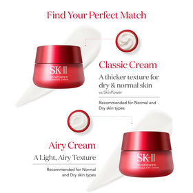 SK-II Crème Visage Airy en contexte sur une coiffeuse