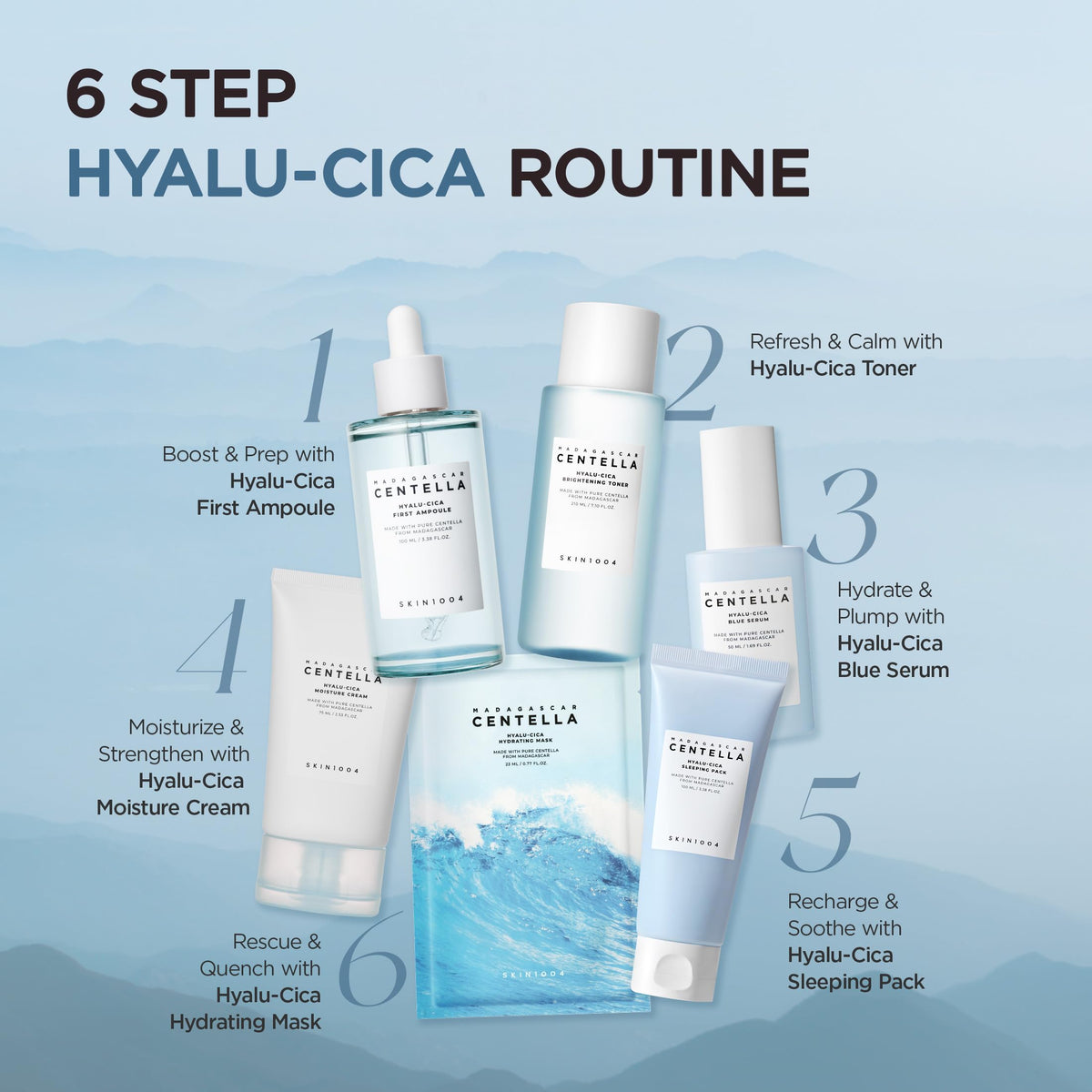 SKIN1004 Hyalu-Cica Sleeping Pack 100ml et ingrédients naturels