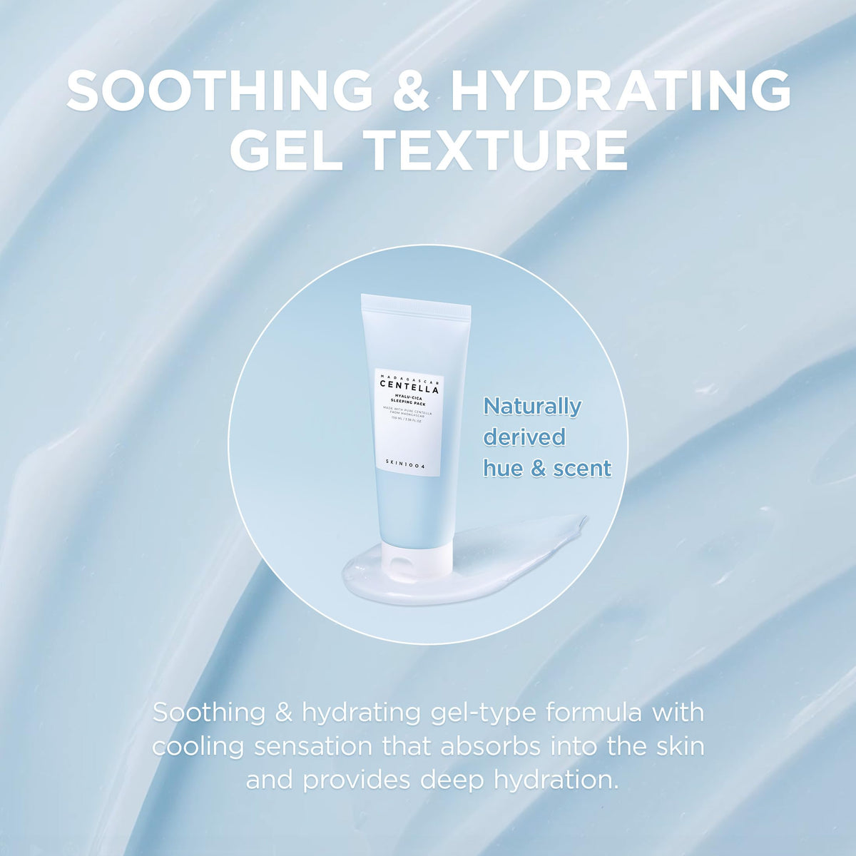 SKIN1004 Hyalu-Cica Sleeping Pack 100ml sur une table