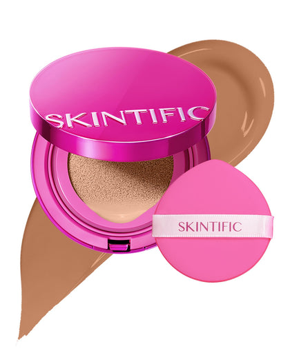 SKINTIFIC Fond de Teint Cushion 7NC Caramel Neutre vue de face