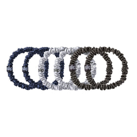 SLIP Scrunchies en Soie Midnight, présentation dans leur emballage élégant