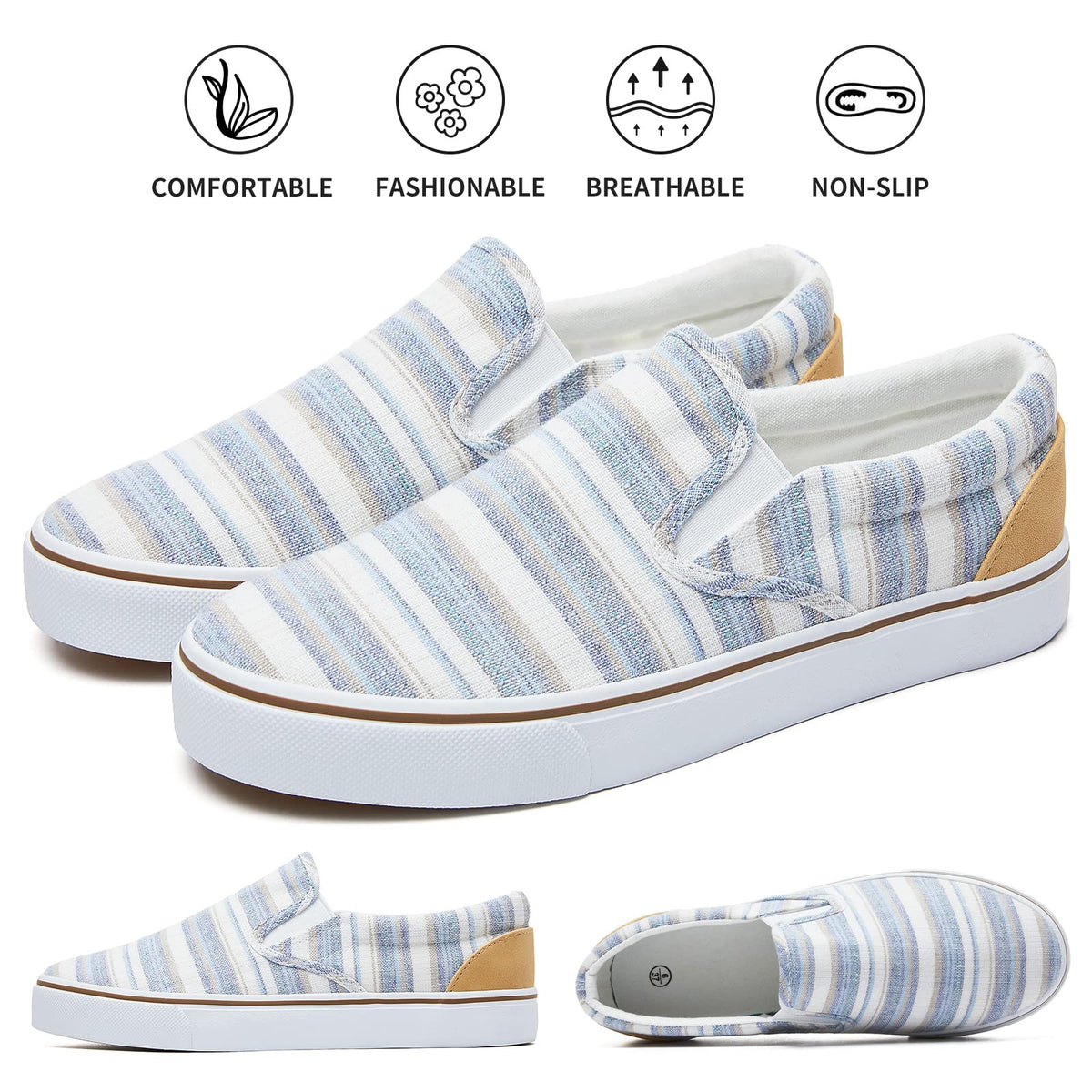 Sneakers en toile femme, portées avec un jean
