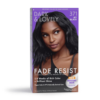 SoftSheen Coloration Capillaire Noir Ébène 371 vue avant