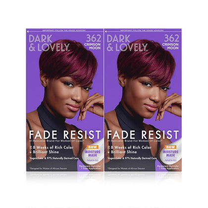 SoftSheen coloration cheveux permanente rouge avant et après