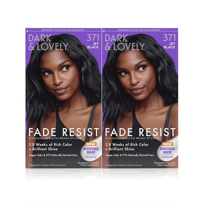 SoftSheen Coloration Nourrissante Jet Black, avant l'application