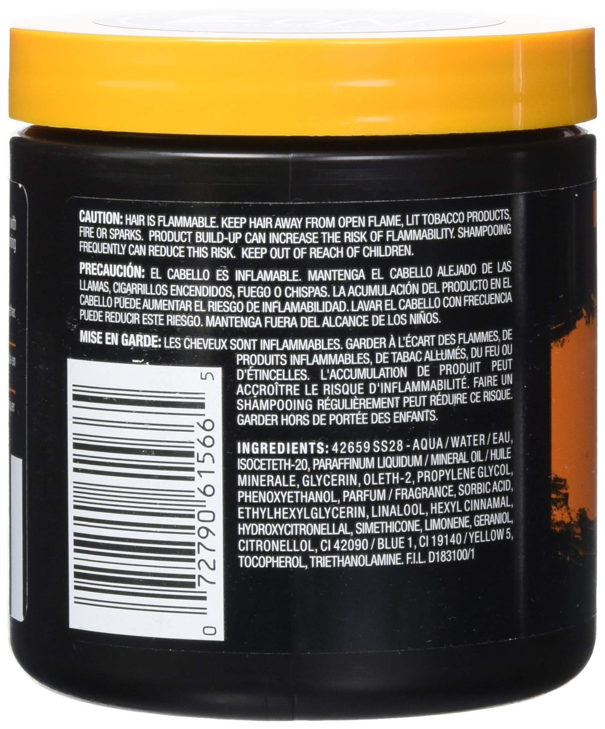 SoftSheen Gel Brillant Extra Fort 14 oz avec texture visible
