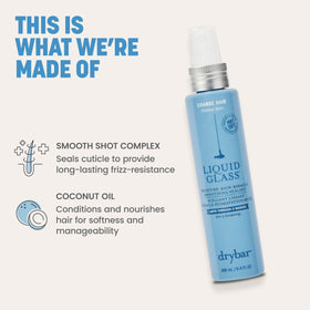 Soin lustrant miracle Drybar 230g avec arrière-plan naturel