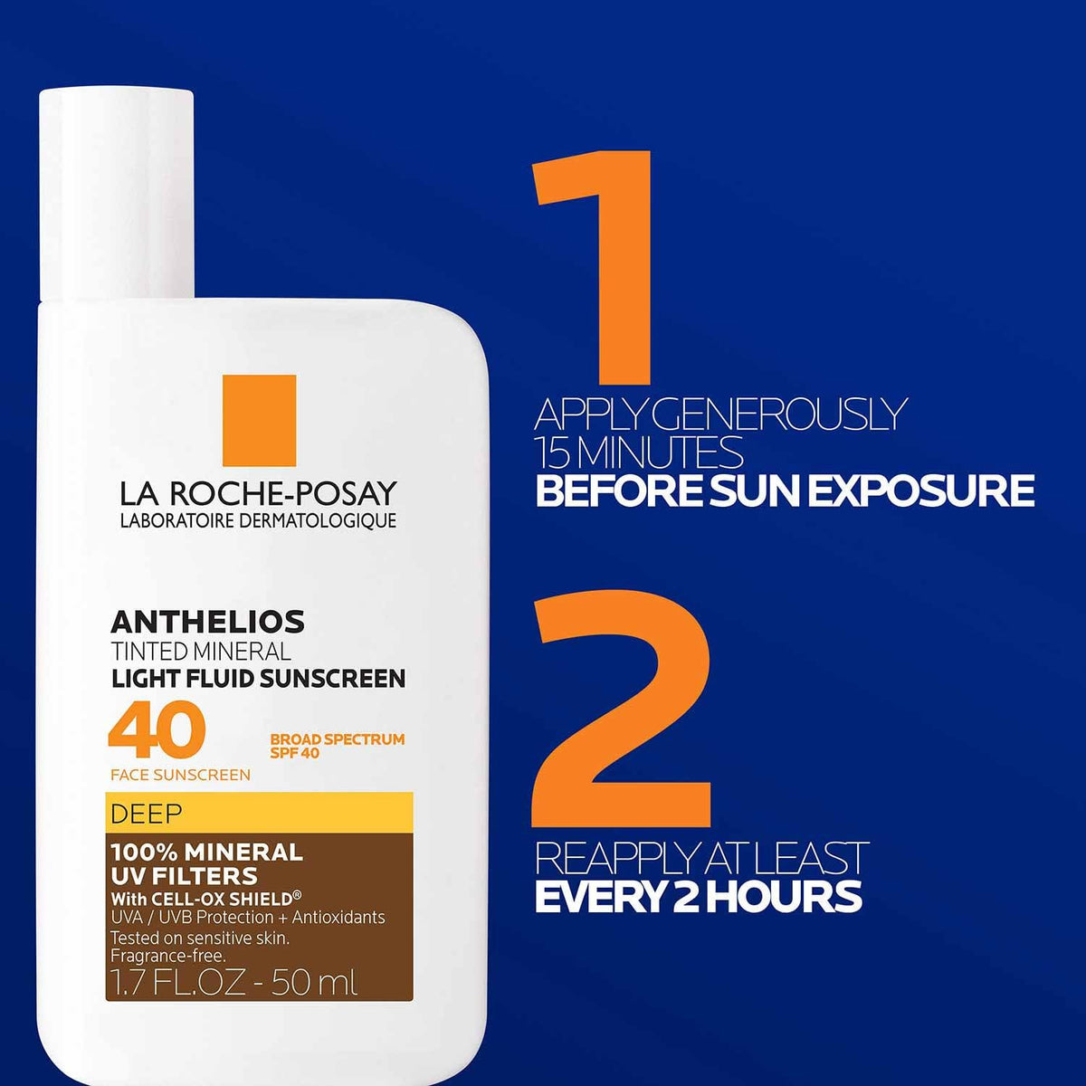 Soin solaire minéral La Roche-Posay en situation d'usage