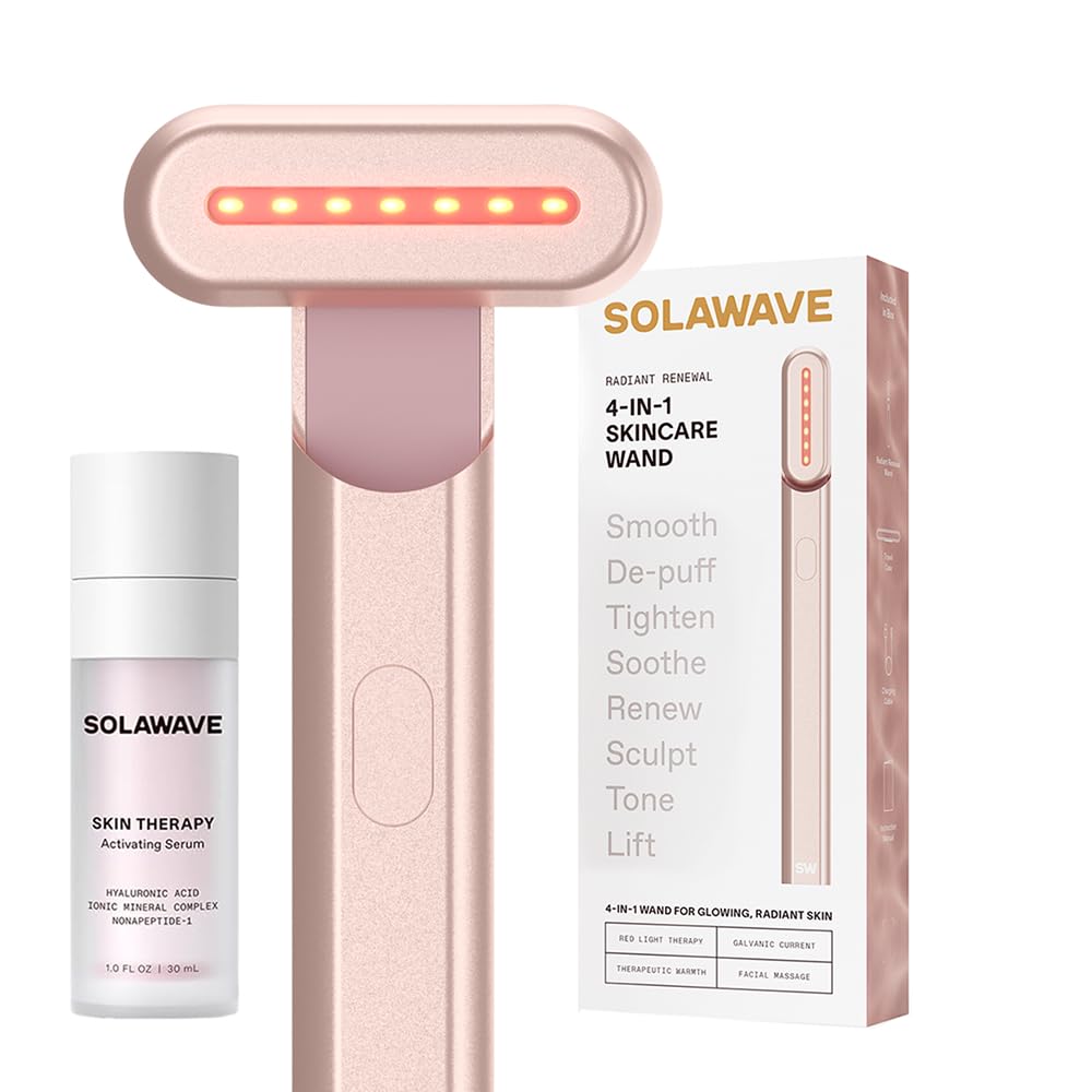 Solawave 4-en-1 appareil de thérapie par lumière rouge vue de face