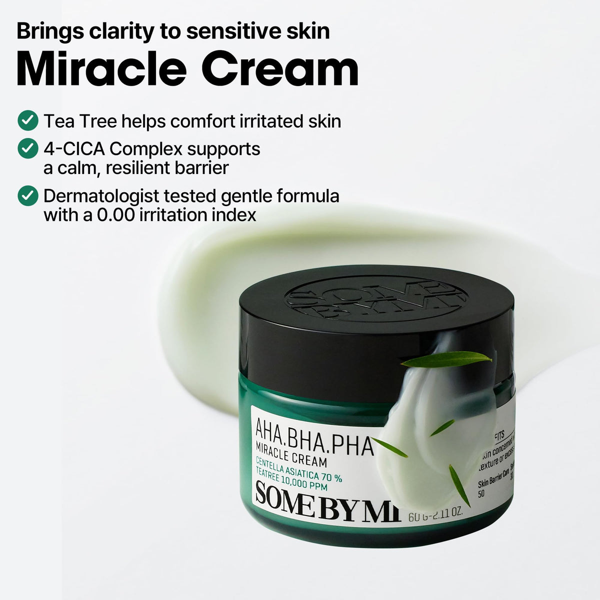 SOME BY MI Crème Miracle AHA BHA PHA 60ml avec des ingrédients naturels