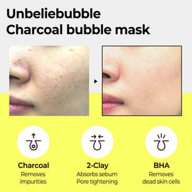 SOME BY MI Masque à Bulles Charbon BHA 120g application sur le visage