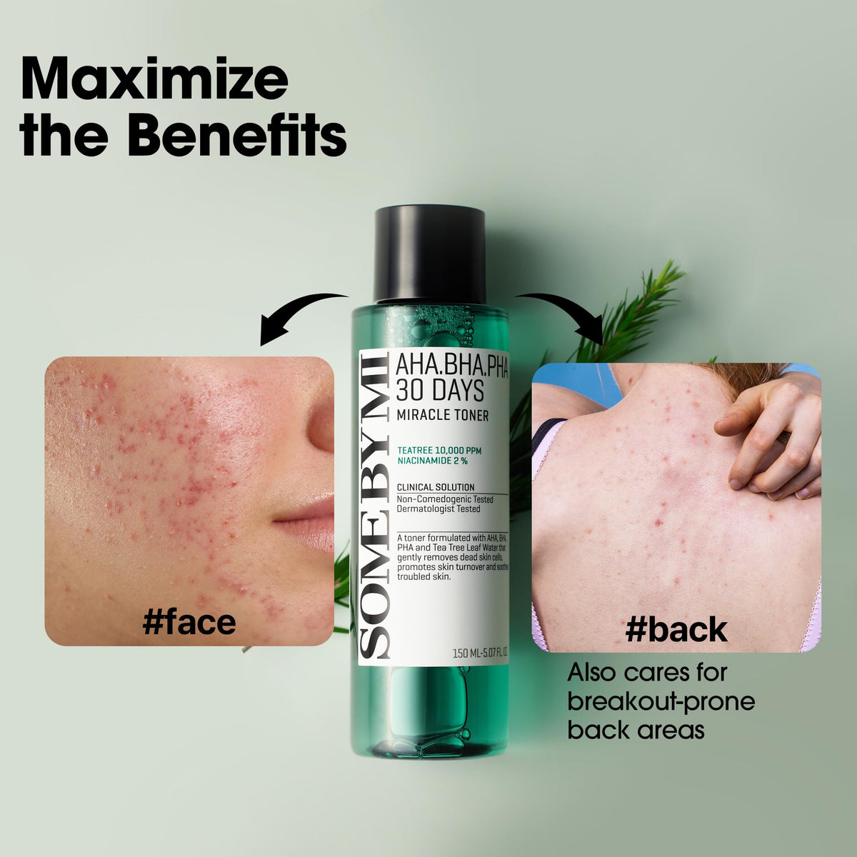 SOME BY MI Toner AHA BHA PHA 30 Jours dans un cadre de salle de bain