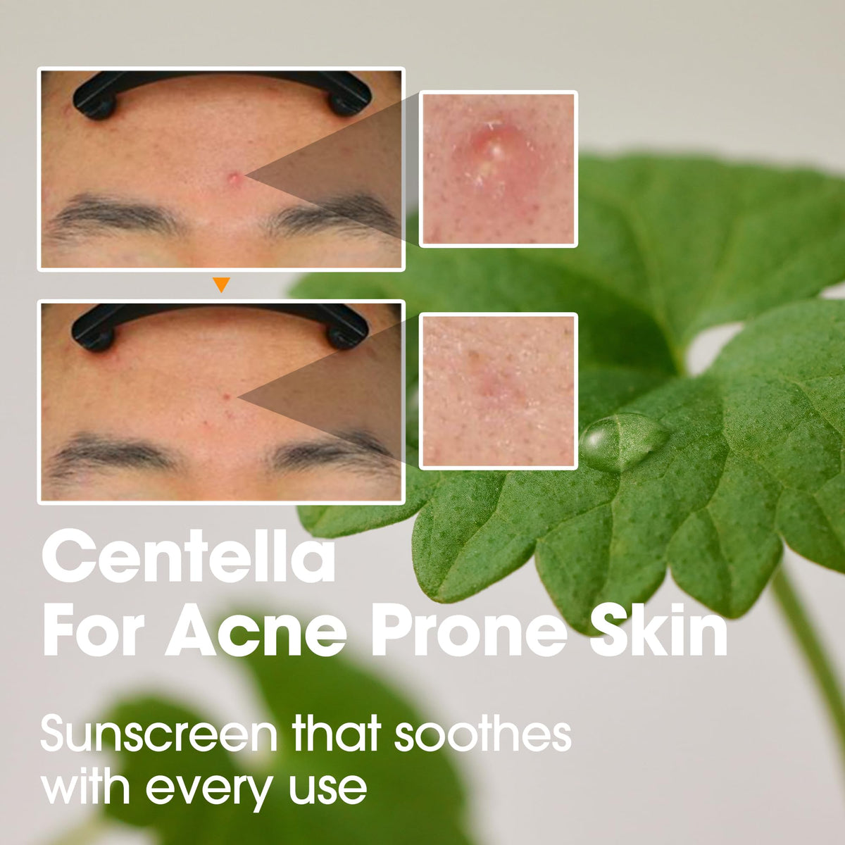 SOME BY MI V10 Hyal Air Fit Sunscreen application sur le visage