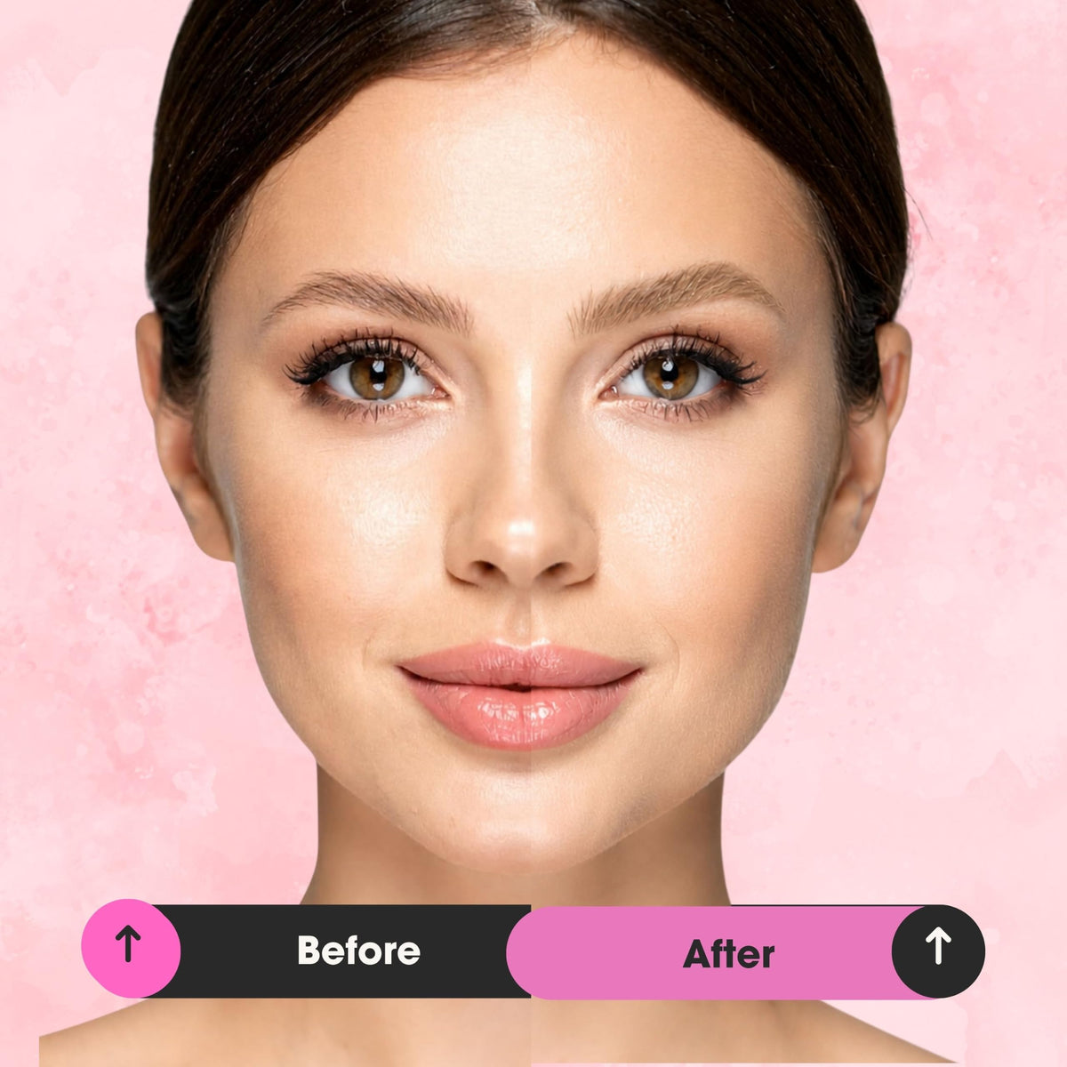 Sourcils bien définis après application du gel à sourcils