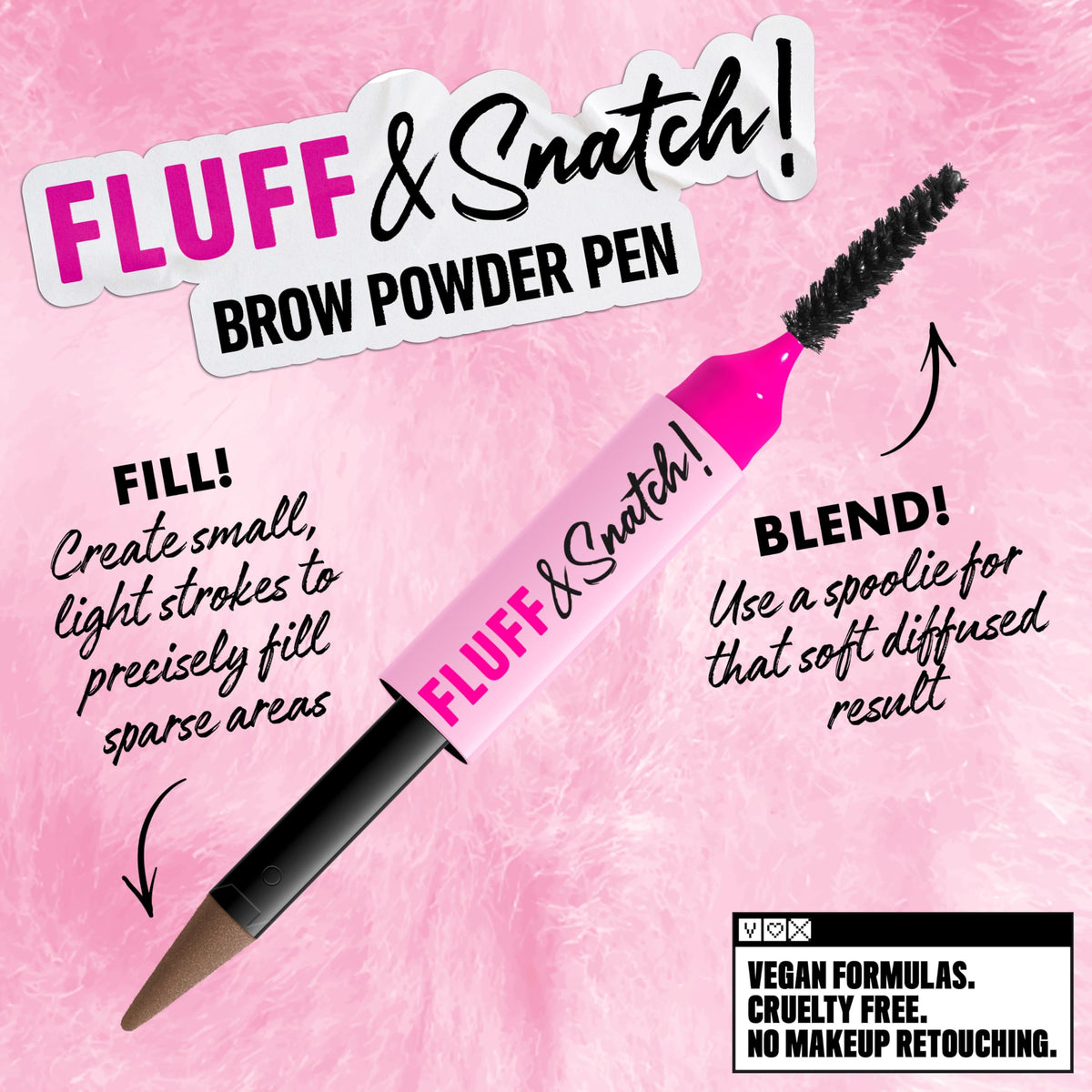 Sourcils définis après application du crayon NYX