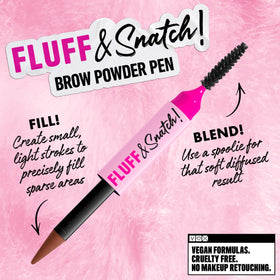 Sourcils définis avec le crayon à sourcils NYX Fluff & Snatch