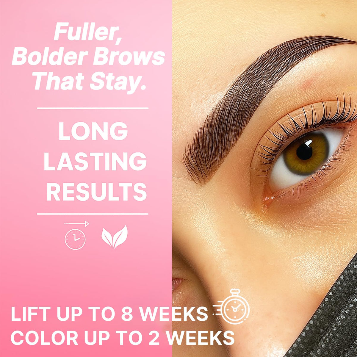 Sourcils lamés avec le kit CLIONE après application