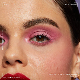 Sourcils maquillés avec le gel sourcils NYX, couleur taupe