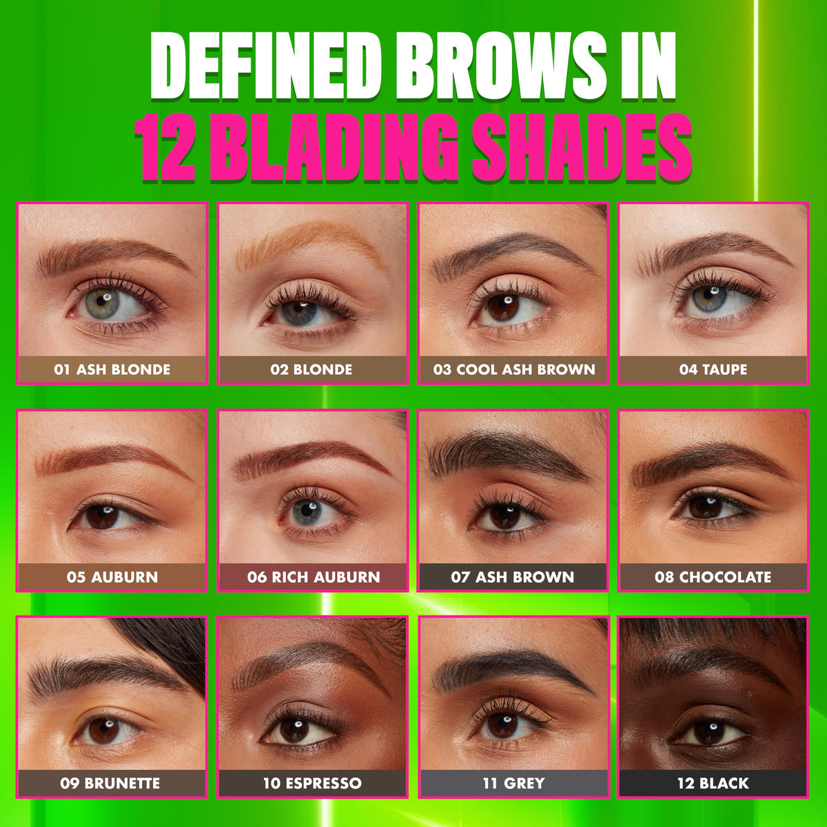 Sourcils parfaitement dessinés avec le crayon NYX Blade & Shade