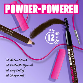 Sourcils volumineux après application du crayon NYX