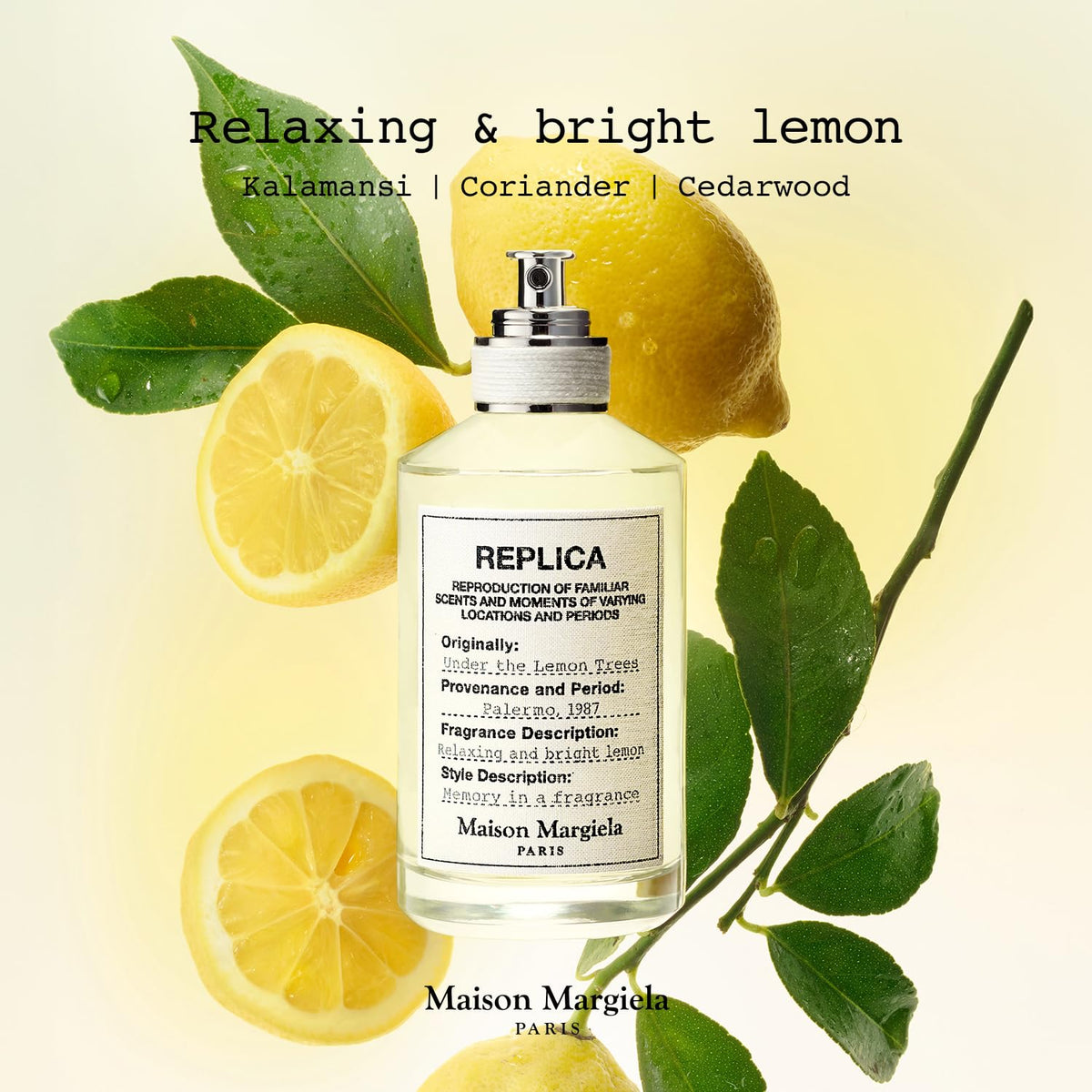 Sous un citronnier, l'Eau de Toilette Under The Lemon Trees de Maison Margiela