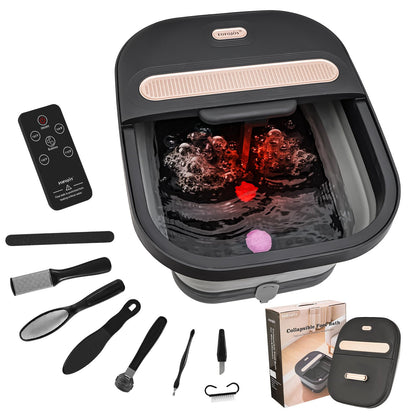 Spa de pieds FOFOJÔY pliable avec rouleaux de massage
