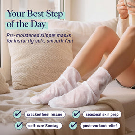 SpaLife Masque de Pieds Hydratant - Chaussettes après utilisation