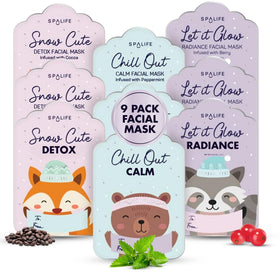 SpaLife Masques de Noël trois échantillons avec étiquette cadeau