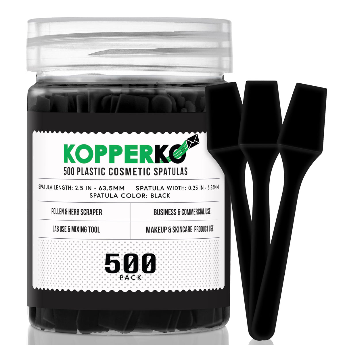 Spatule de maquillage Kopperko 2,5" vue de face