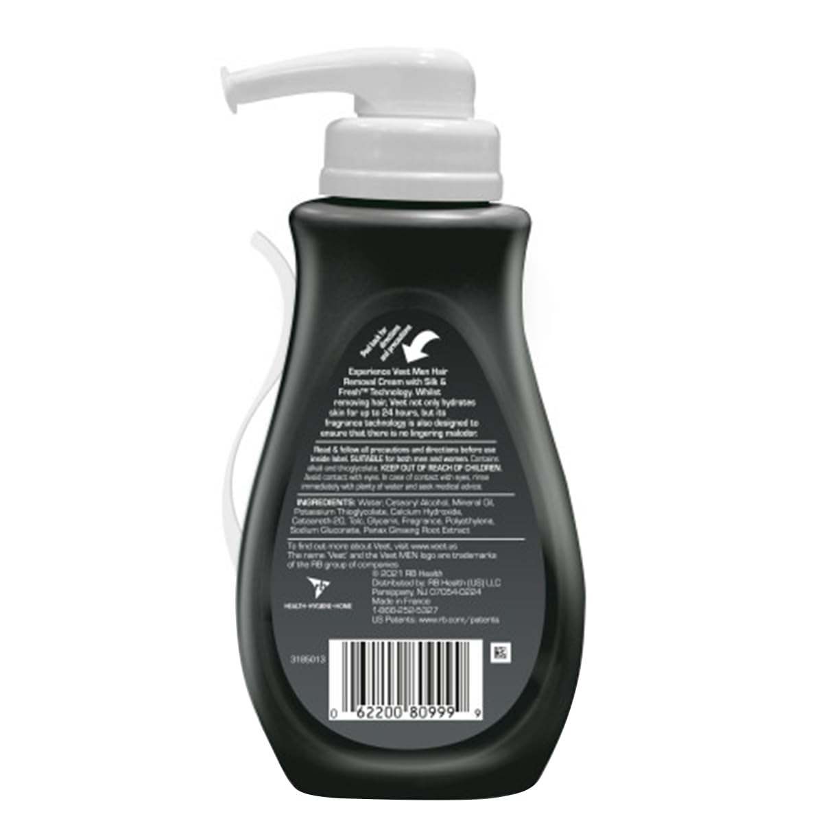Spatule incluse avec crème dépilatoire Veet pour homme