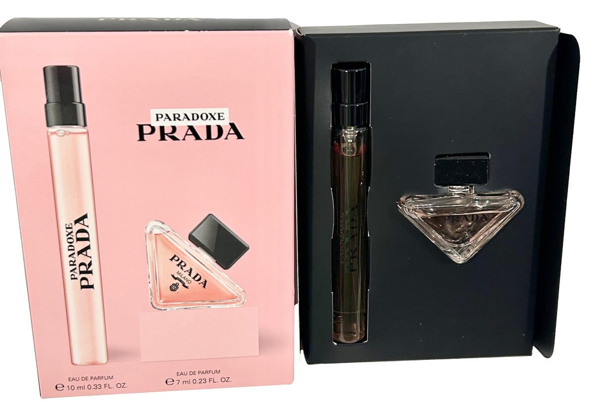 Splash de 7 ml du set Prada Mini Paradoxe