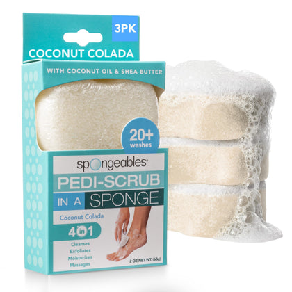Spongeables éponge exfoliante Coco Colada vue de face