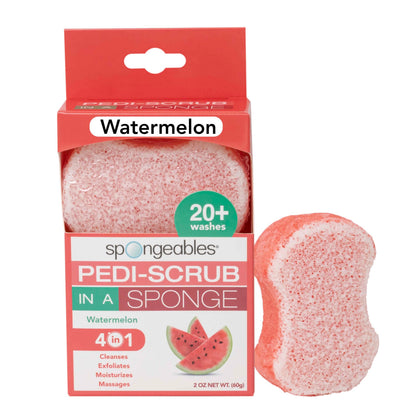 Spongeables Éponge Exfoliante pour Pieds à la Pastèque, vue avant