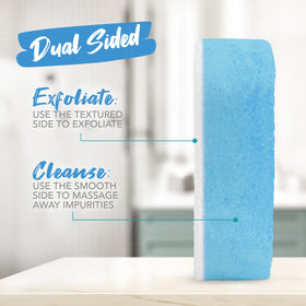 Spongeables éponge exfoliante pour pieds Fresh Linen en utilisation